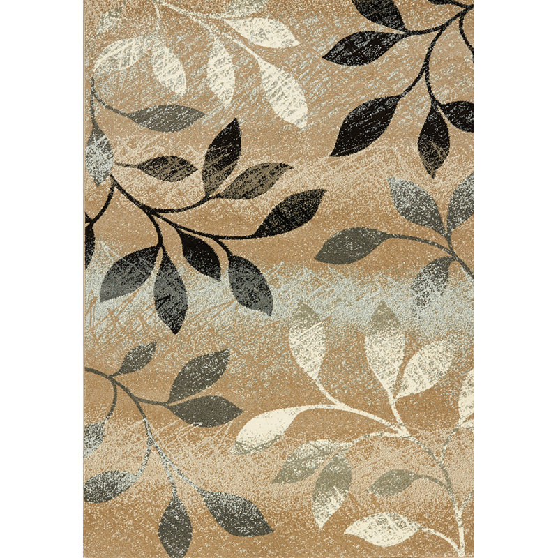 Red Barrel Studio Monterrey Floral Beige Brown Black Area Rug Wayfair