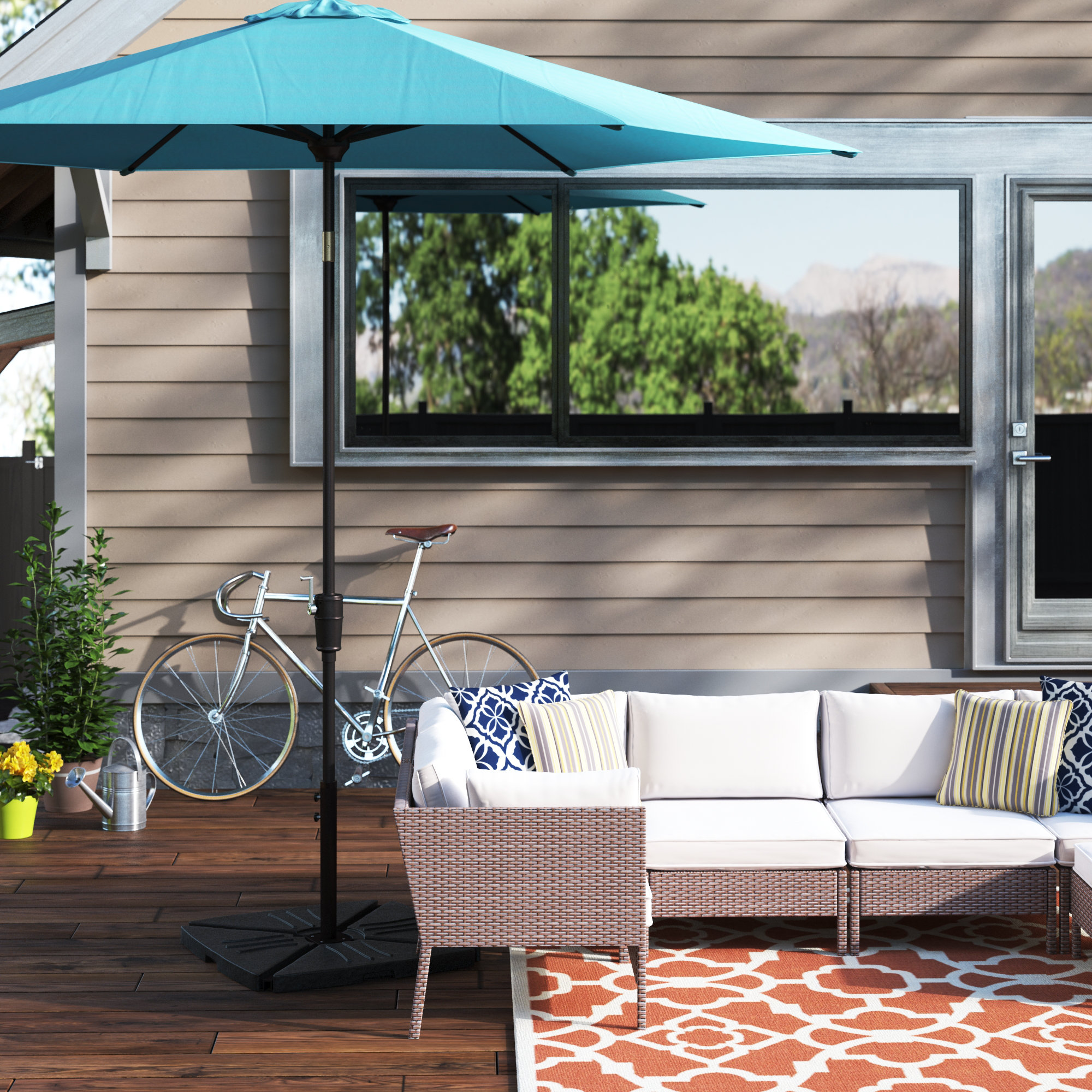 Fleur De Lis Living Carleton 11 Ft Market Umbrella Wayfair