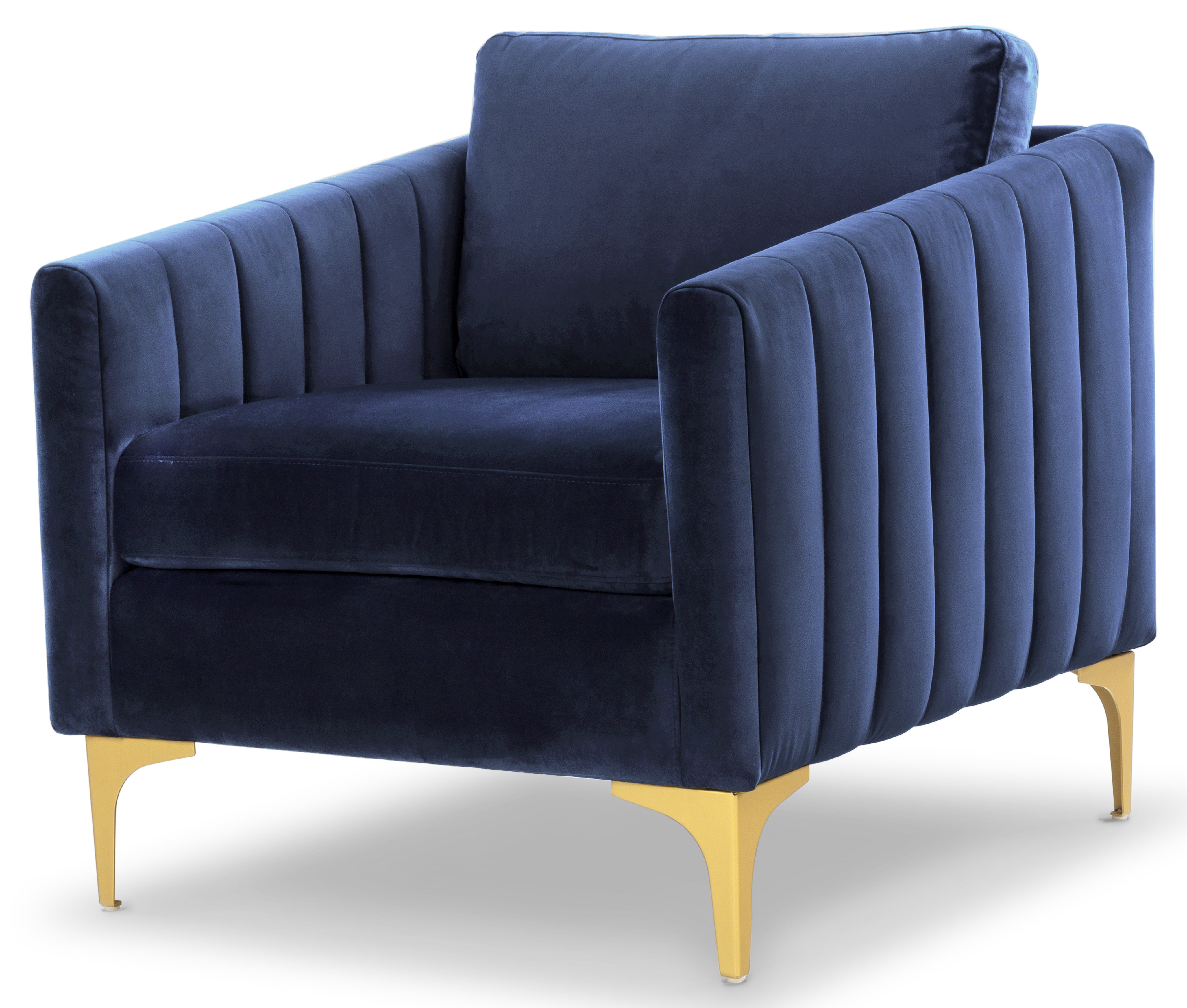 velvet armchair
