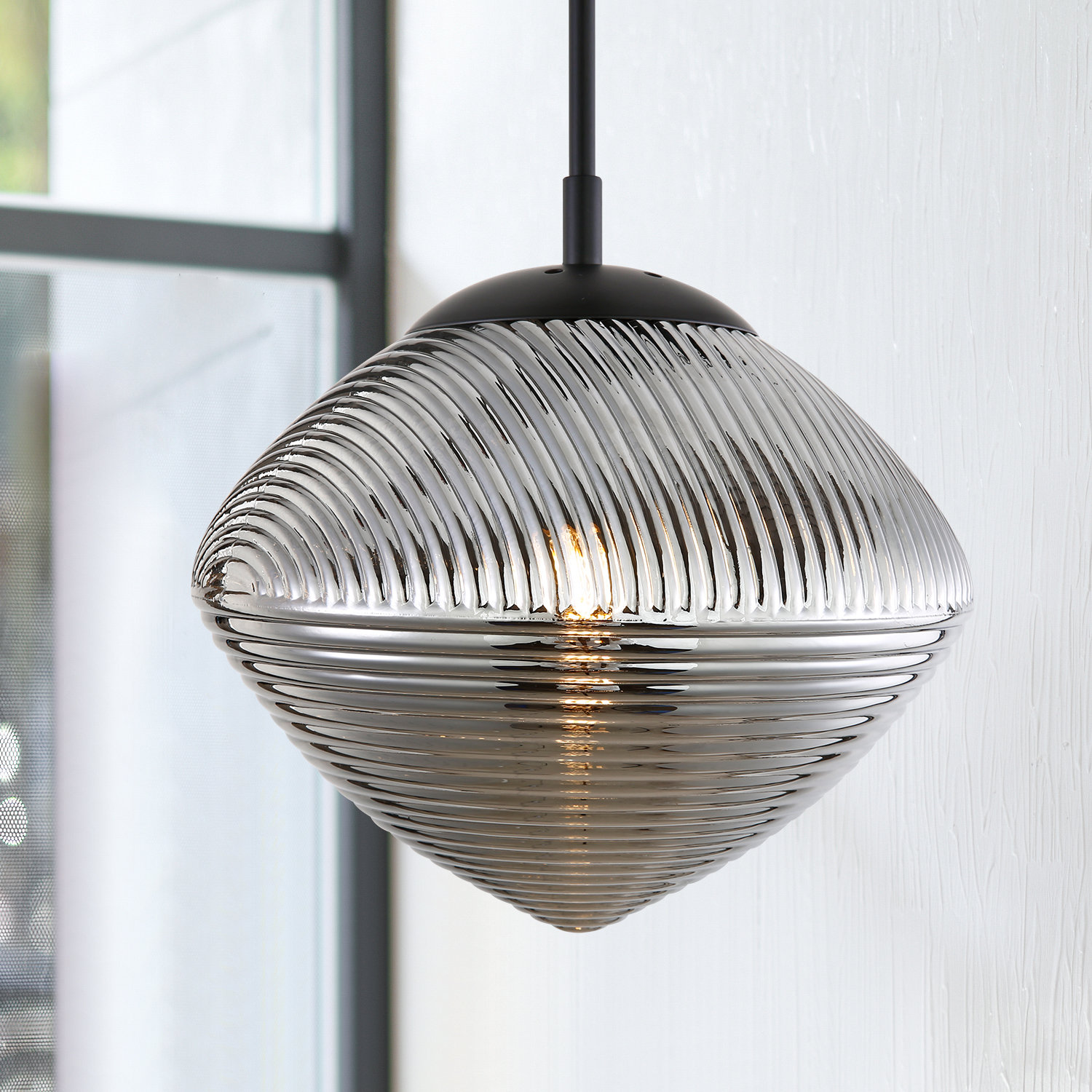 Brayden Studio Tino 1 Light Unique Statement Geometric Pendant Wayfair