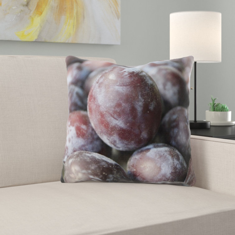 plum throw pillow