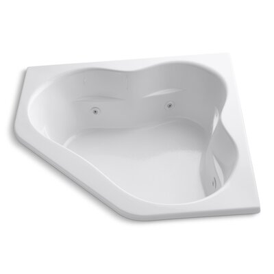 Kohler Tercet 60" x 60" Air / Whirlpool Bathtub | Wayfair