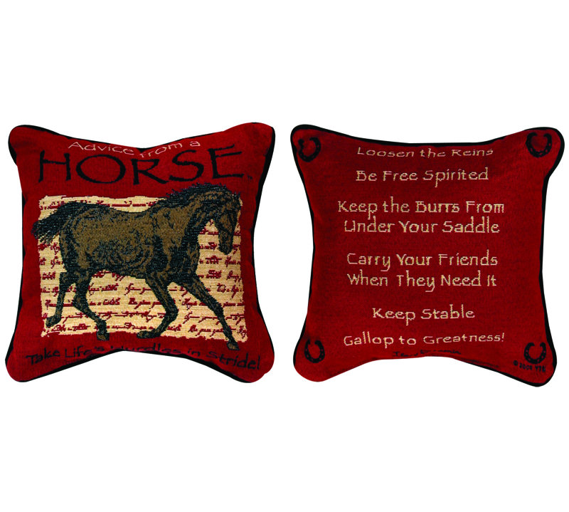 Manual Woodworkers Weavers Advice From A Horse Throw Pillow Reviews Wayfair