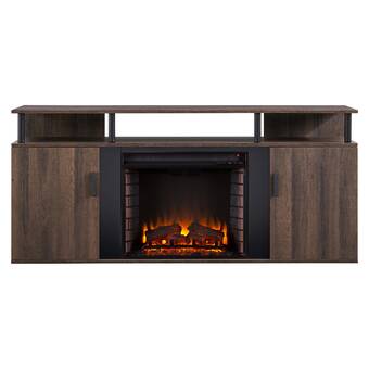 Union Rustic Shroplynn Media Console Electric Fireplace Wayfair