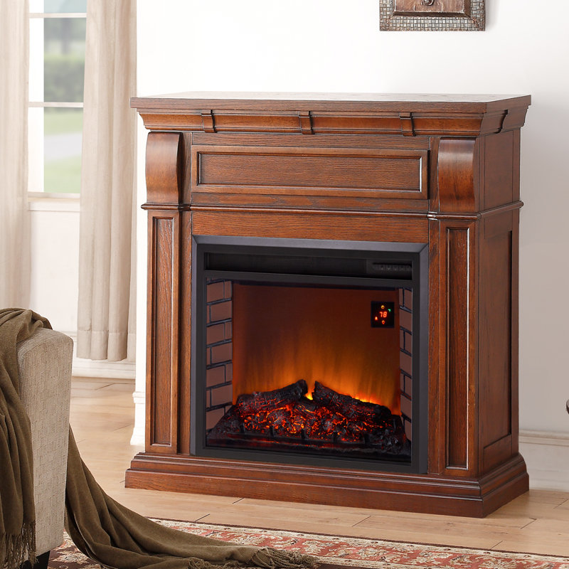 Duluth Forge Chestnut Full Size Electric Fireplace Wayfair