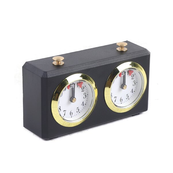 Professional Analog Chess Clock for Chess Game Count Up Down Timer Accessory Set 