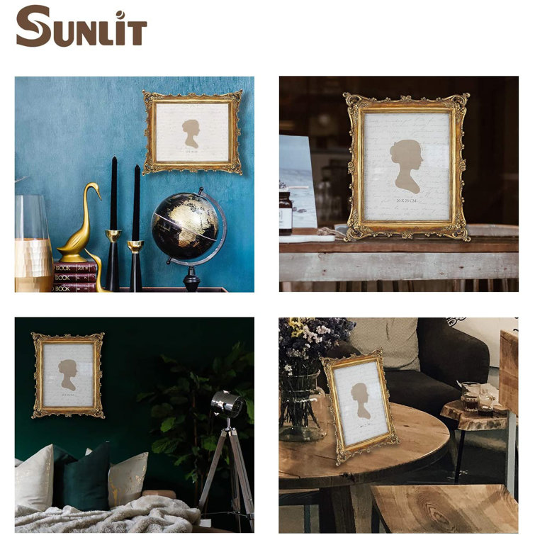 Photo Display Luxury Antique Photo Frames with Glass Front Sunlit Vintage Picture Frame 8x10 Inch Tabletop Wall Hanging Gift Ideas Yellow Gold Photo Display Luxury Antique Photo Frames with Glass Front Sunlit Vintage Picture Frame 8x10 Inch Tabletop Wall Hanging Gift Ideas Yellow Gold