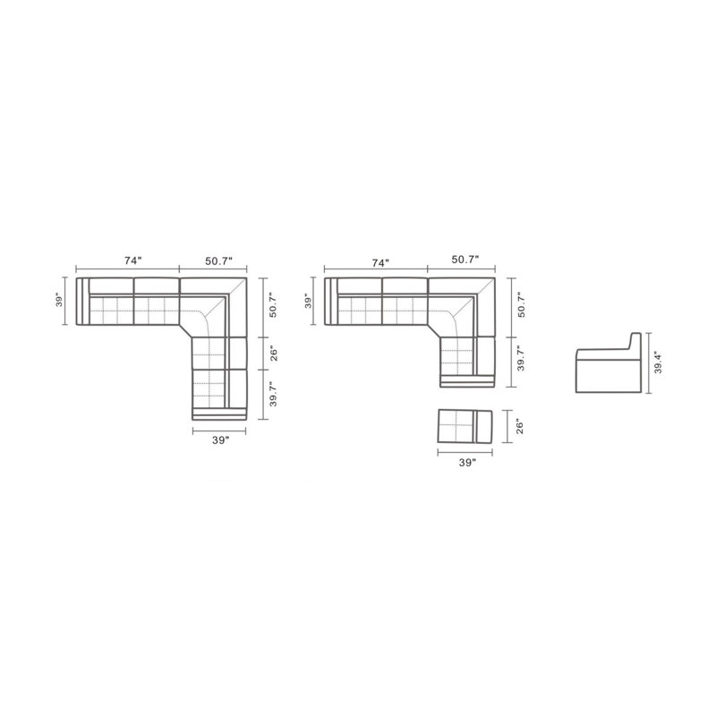 Orren Ellis Wyble Symmetrical Modular Sectional Wayfair