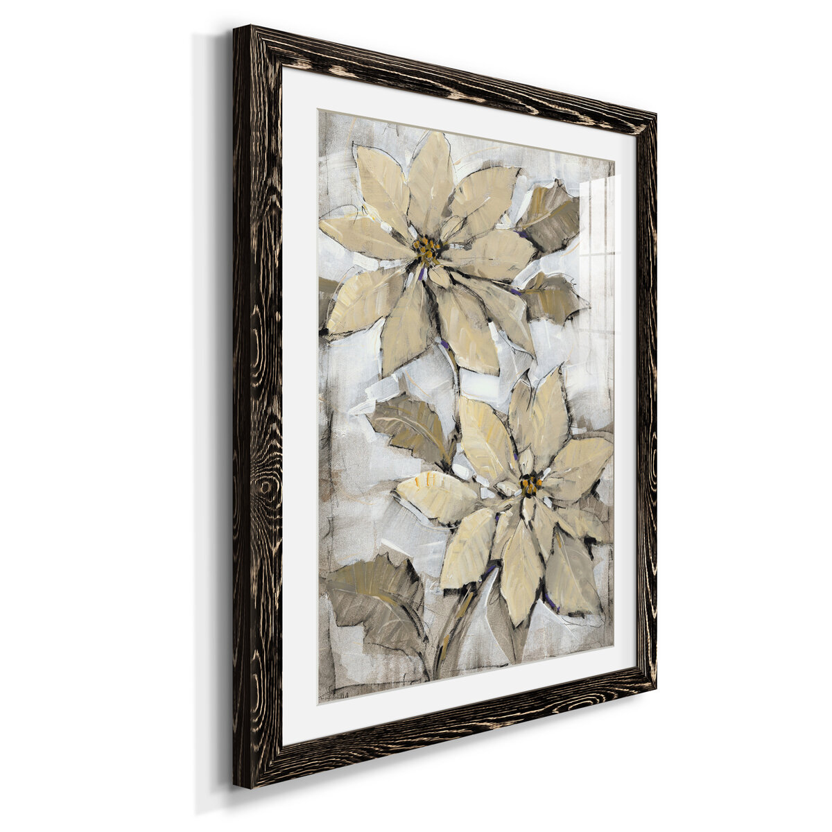 Red Barrel Studio® Poinsettia Study II - Picture Frame Painting | Wayfair