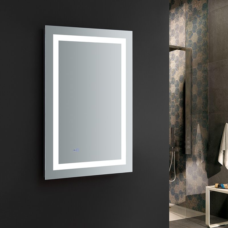 Fresca Santo Bathroom Mirror With Led Lighting And Defogger Reviews Wayfair