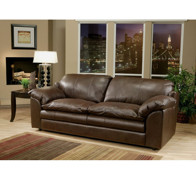 Omnia Leather Encino Loveseat Wayfair