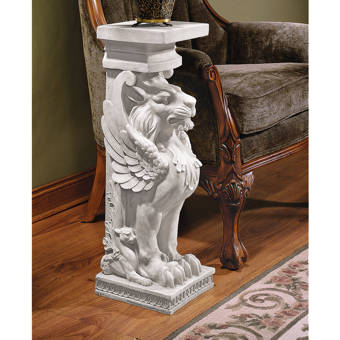 Design Toscano French Neoclassical Griffin Pedestal Plant Stand Reviews Wayfair