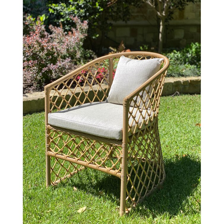 enloe wicker patio dining chair