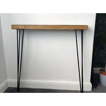 console table with drawers over radiator