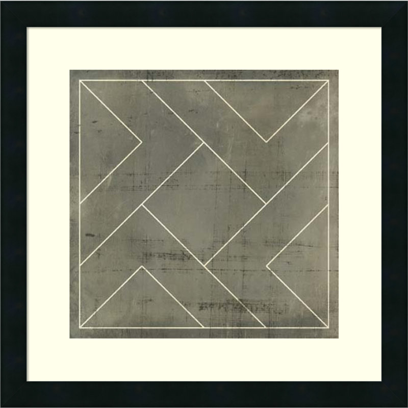 Amanti Art 'Geometric Blueprint VI' by Vision Studio Framed Graphic Art
