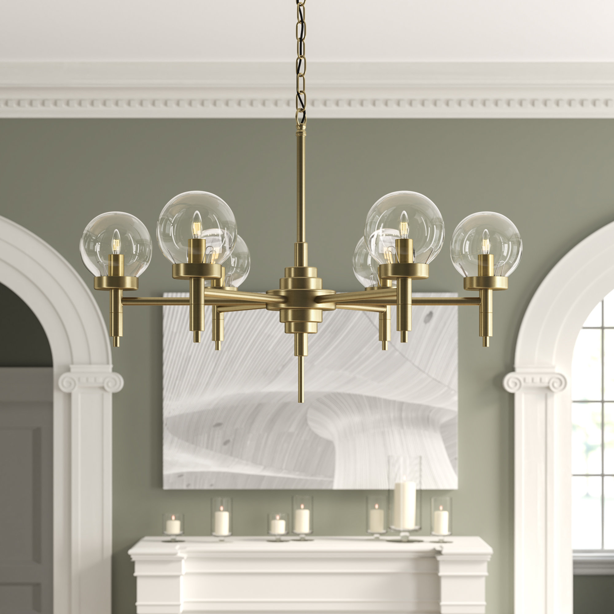 Noir 6 Light Shaded Classic Traditional Chandelier Perigold