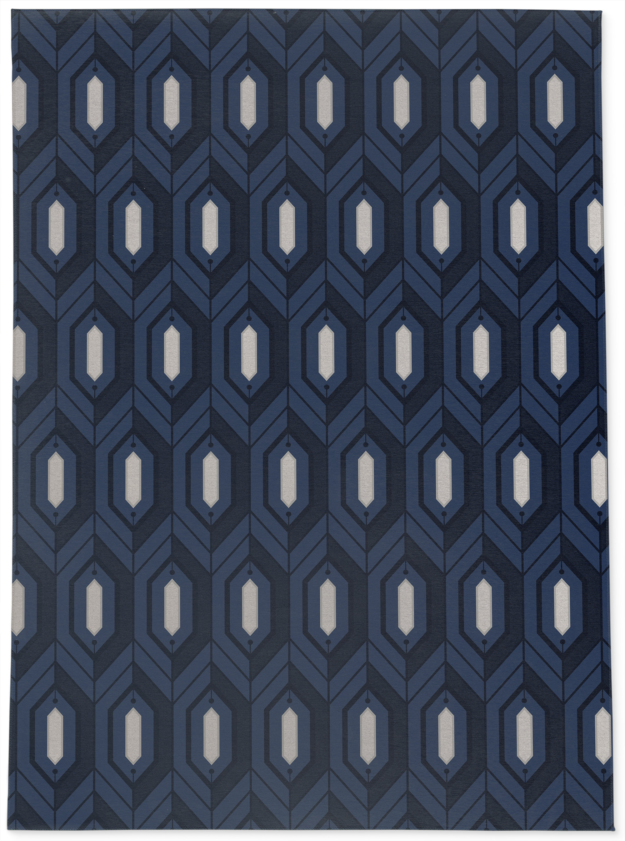 George Oliver Deco Navy Area Rug By George Oliver Wayfair