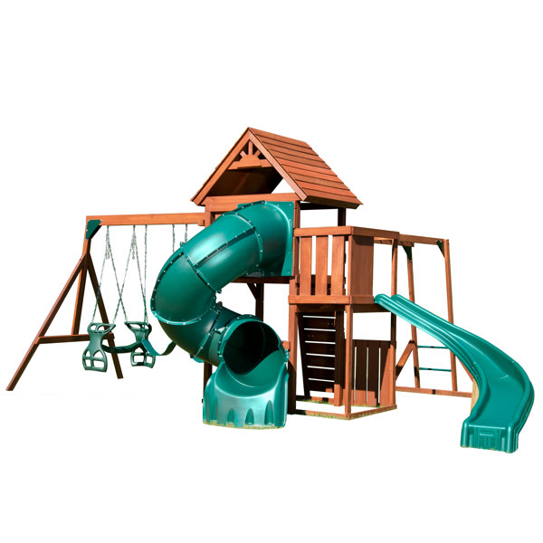 SwingnSlide Grandview Twist Complete Swing Set & Reviews Wayfair