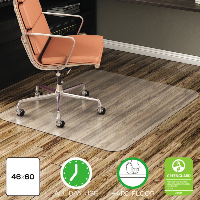 Deflect O Hard Floor Beveled Edge Chair Mat Wayfair