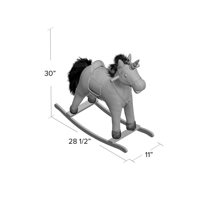 unicorn rocking horse b&m