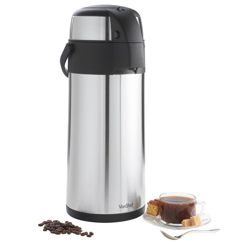 Airpot coffee thermos thermal insulated restaurant tea steel Bunn hot cold 3 Lit