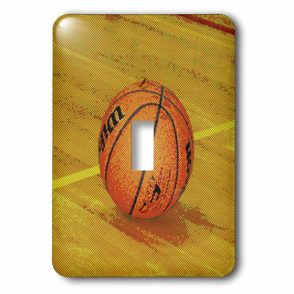 3drose Dotted Basketball On The Court 1 Gang Toggle Light Switch Wall Plate Wayfair