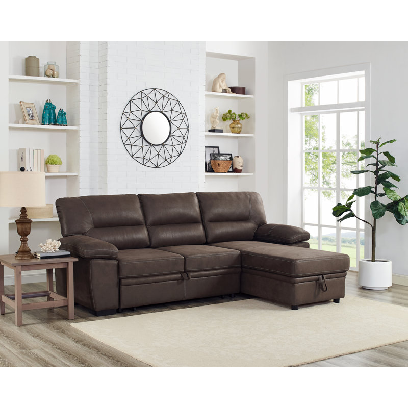 Red Barrel Studio Fiskeville Reversible Sleeper Sectional Wayfair