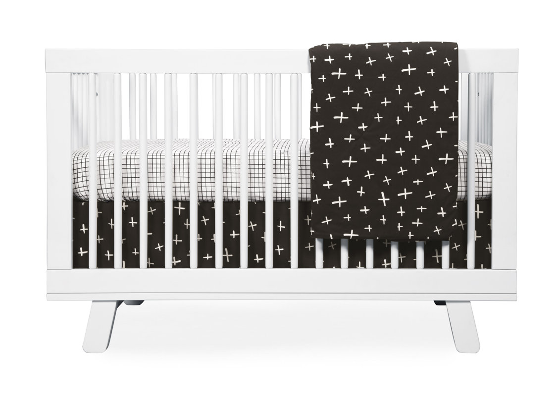 tuxedo monochrome grid fitted crib sheet reviews allmodern gray fitted crib sheet