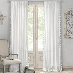 Charlayne Solid Room Darkening Rod Pocket Single Curtain Panel