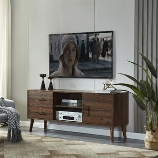 black & walnut living room wall unit Carlisle 5 modern entertainment center 