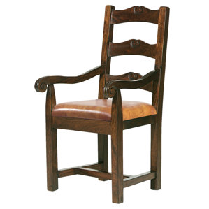 Tuscan Genuine Leather Upholstered Dining Chair ..