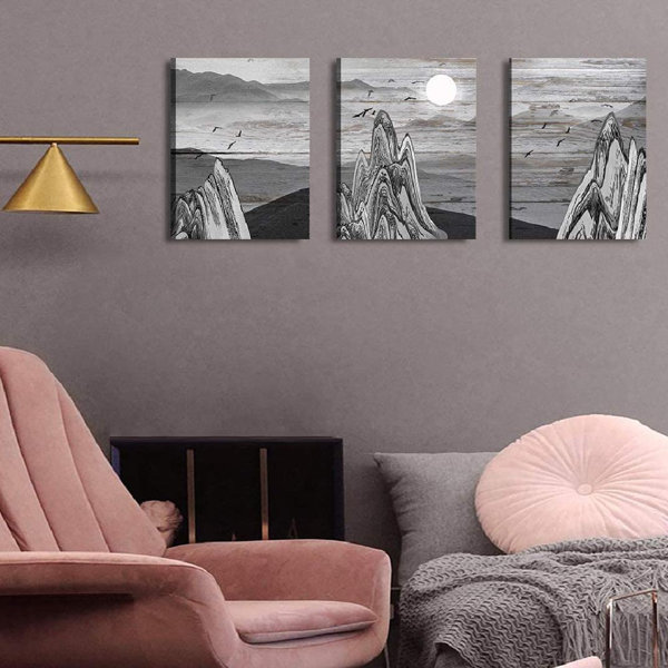 Highland Dunes 3 Piece Wrapped Canvas Graphic Art | Wayfair