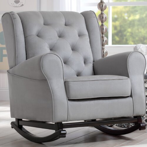 delta children emma tufted nursery rocking chair