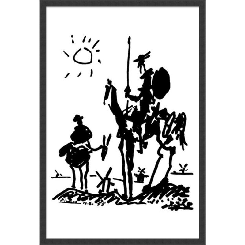 Don Quixote By Pablo Picasso Picture Frame Painting Print On