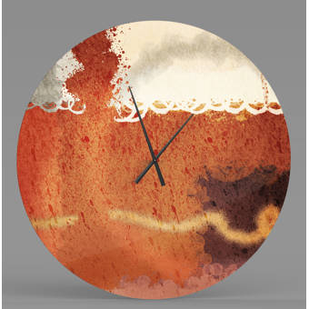 Latitude Run Indisputable Precise Abstract Metal Wall Clock Wayfair Ca