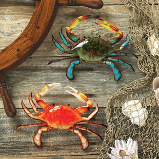 Solid Copper Crab Miniature Figurine Home Desk Decor Indoor Relax Antique Style 