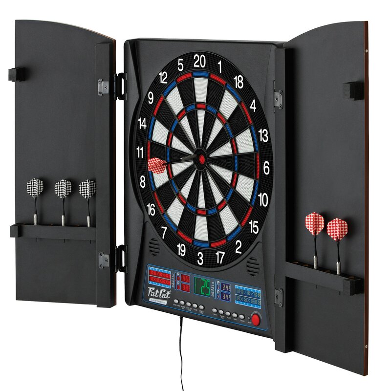 electronic dart board with screen