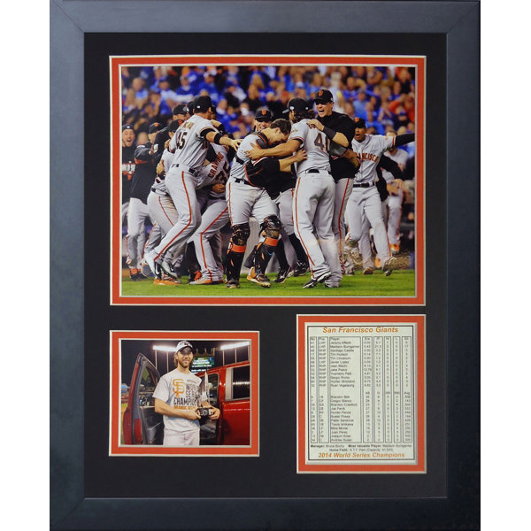 Legends Never Die Mlb San Francisco Giants 2014 World Series Champions Framed Memorabilia Wayfair