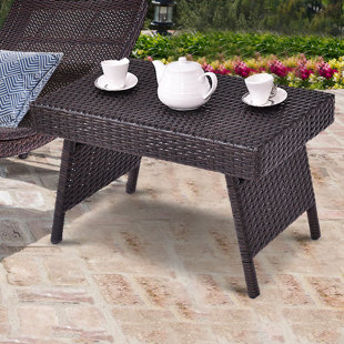 Go to store & view more images Ebern Designs Amedeo Garden Outdoor Folding Coffee Table