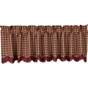 Addie Scalloped Layered Lined Curtain Valance