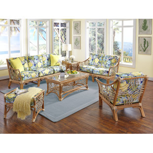 Indoor Wicker Living Room Sets Wayfair Save