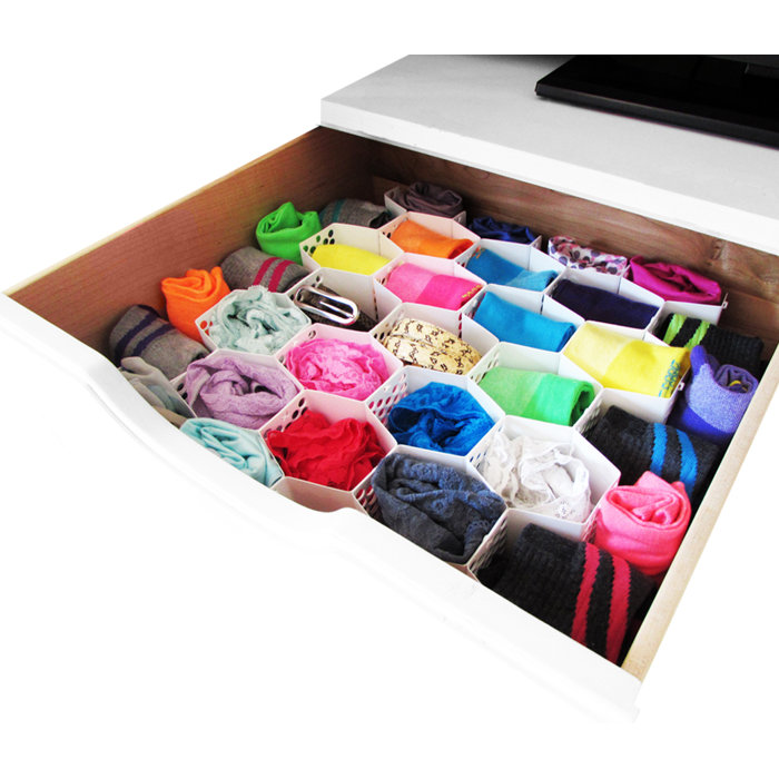 Rebrilliant Evelots Drawer Organizer Divider Sock Belt Scarf