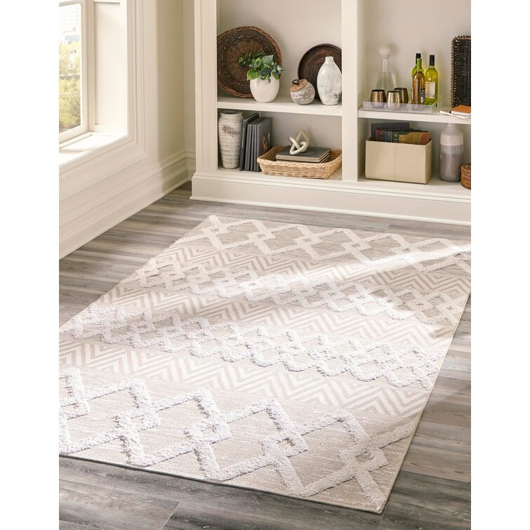 Sabrina Soto™ Collection Casa Cotton Beige Rug & Reviews | Wayfair