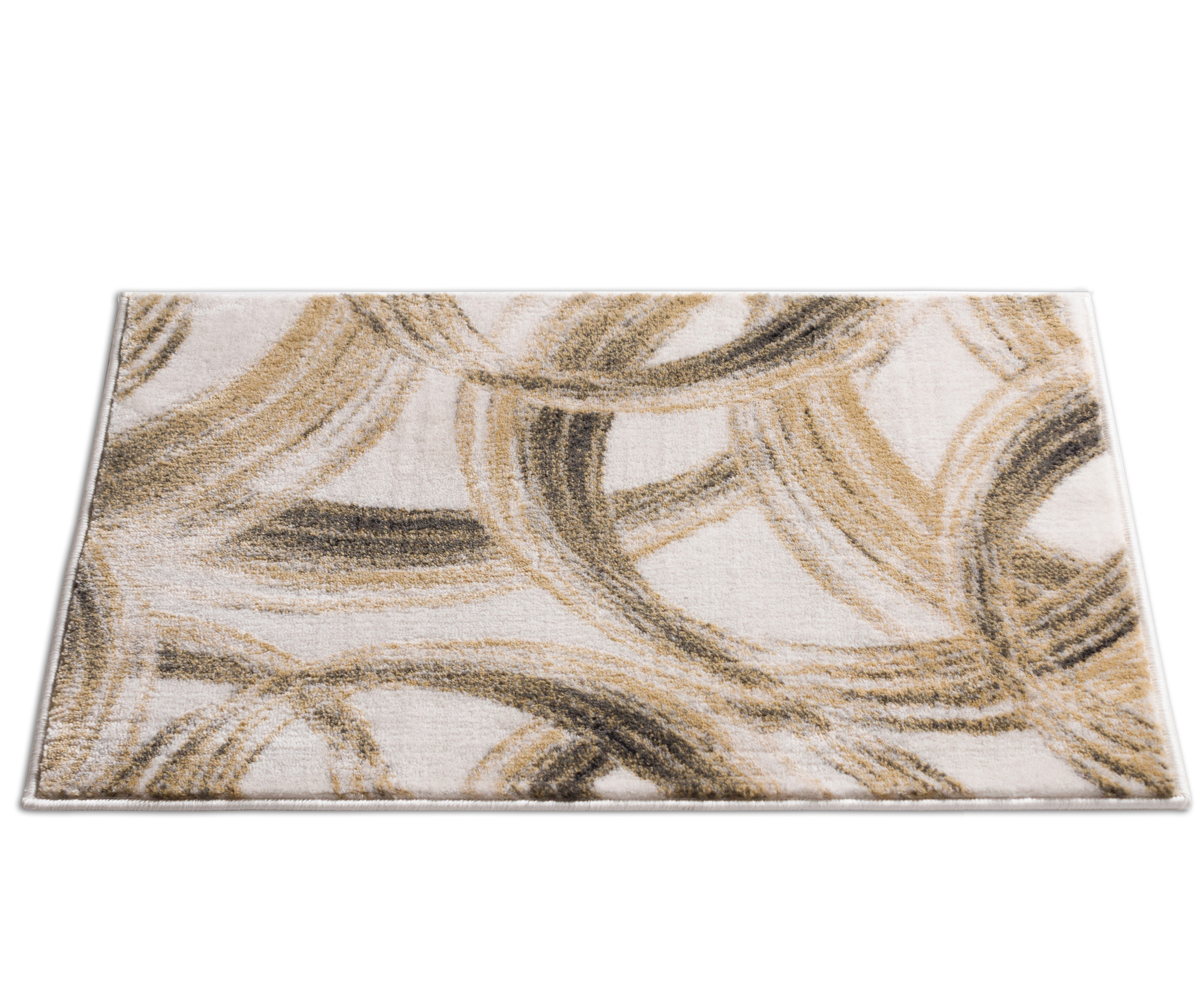 London Cooper Distressed Abstract Brush Strokes Door Mat