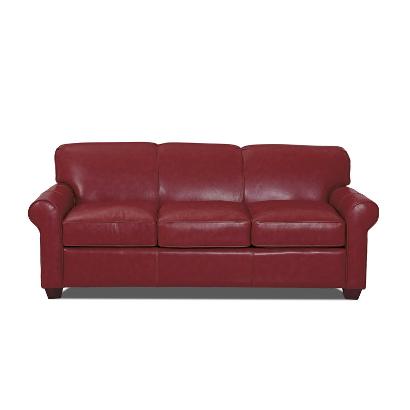Wayfair Custom Upholstery Jennifer Leather Sofa Reviews Jennifer Leather Sofa