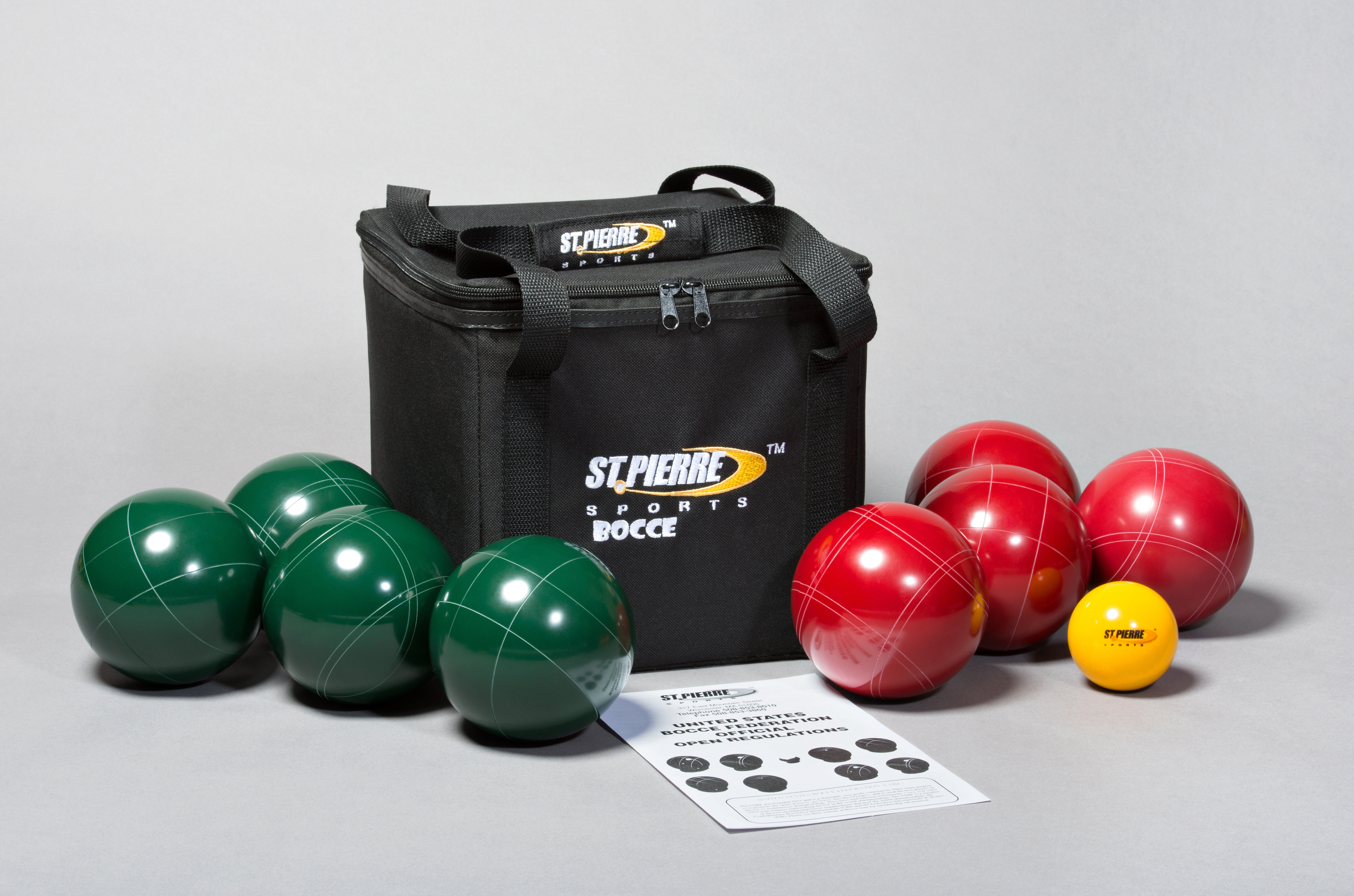 St Pierre Tournament Bocce Set in Wood Box 