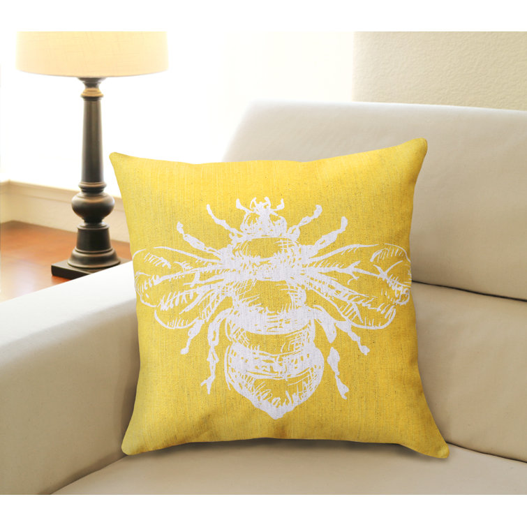 bumble bee throw pillows