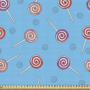 Pink "Candy Shop" Stripes/Striped 100% Cotton Fabric 58" Wide. 