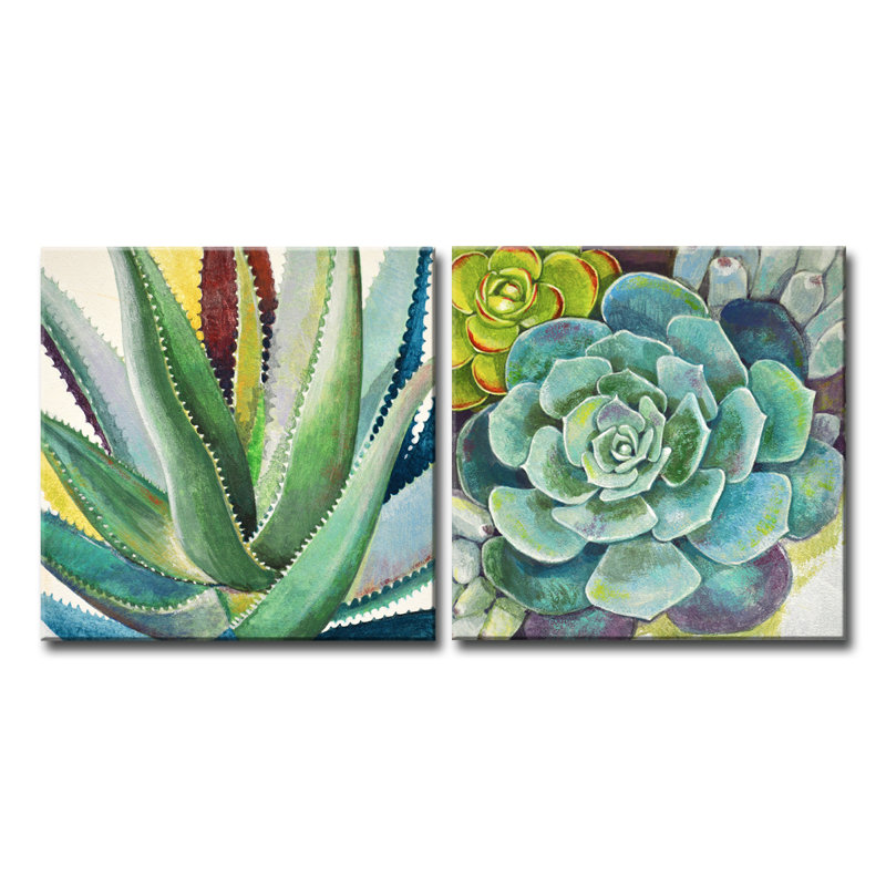 Bungalow Rose Brilliant Succulents I Ii By Norman Wyatt Jr 2