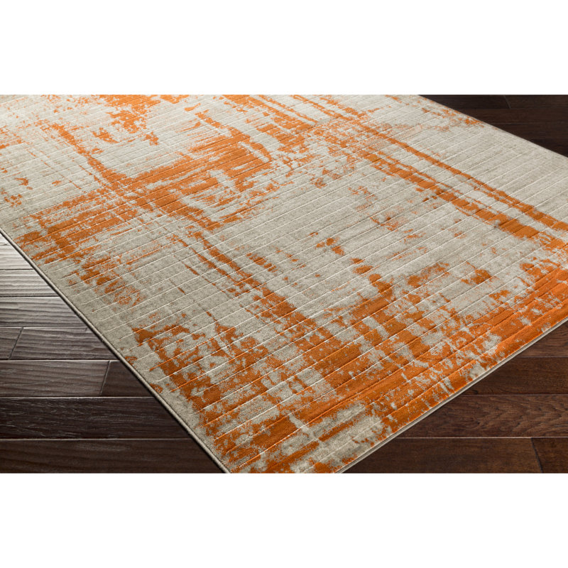 Wrought Studio Ferrint Orange Area Rug Reviews Wayfair Ferrint Orange Area Rug